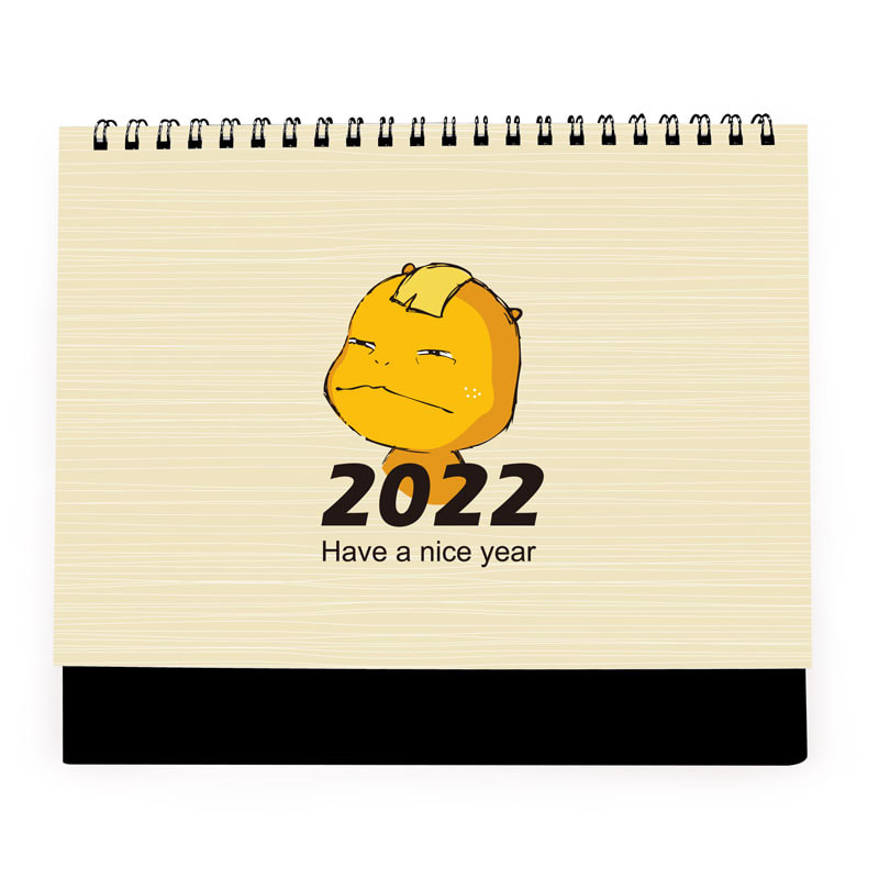 右腳設計-2022桌曆設計-福寶系列-童心未泯-桌曆設計印刷,三角桌曆,桌曆設計公版,桌曆設計範例