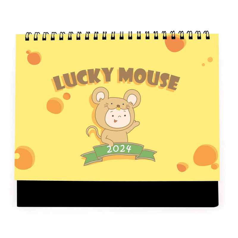 2024桌曆設計-鼠來寶-lucky mouse