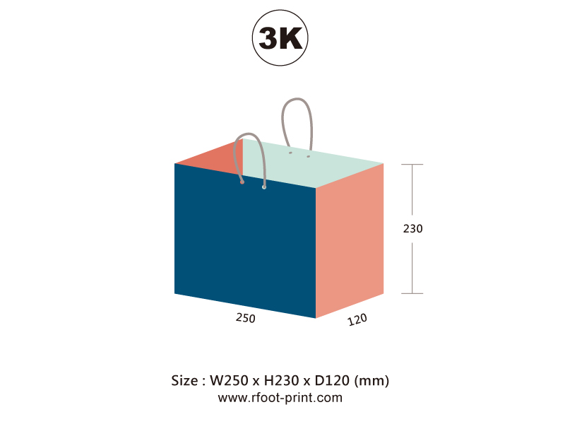 3K手提袋印刷設計尺寸