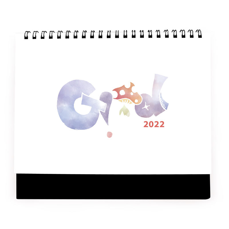 右腳設計-2022桌曆設計-Good菇菇好運到-桌曆設計印刷,三角桌曆,桌曆設計公版,桌曆設計範例