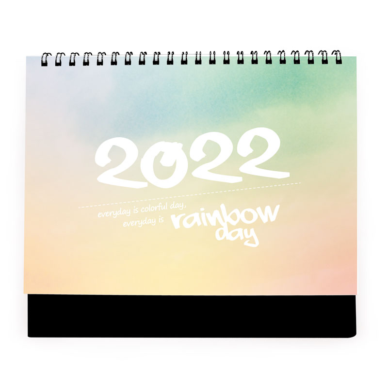 右腳設計-2022桌曆設計-Rainbow彩虹視界-桌曆設計印刷,三角桌曆,桌曆設計公版,桌曆設計範例